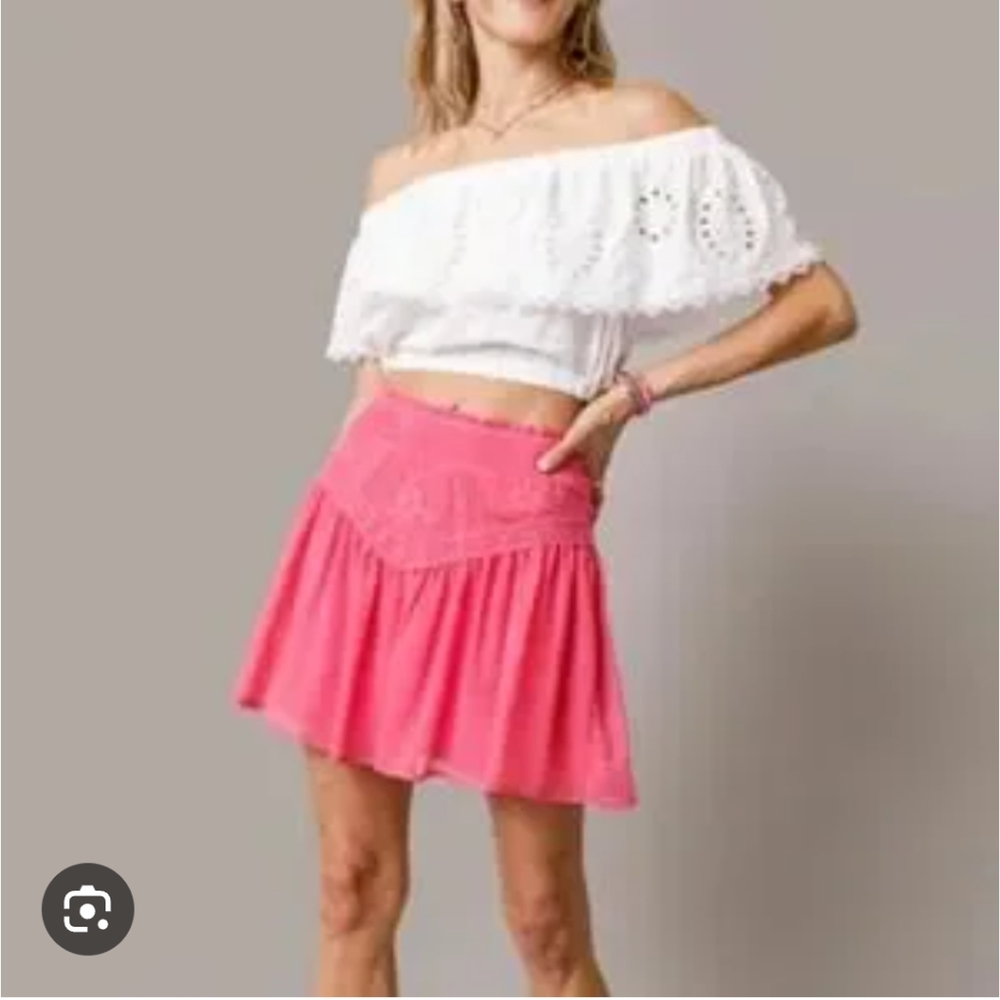Miami Pink Mini Skirt - Picture 4 of 10